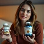 Woman holding ashwagandha