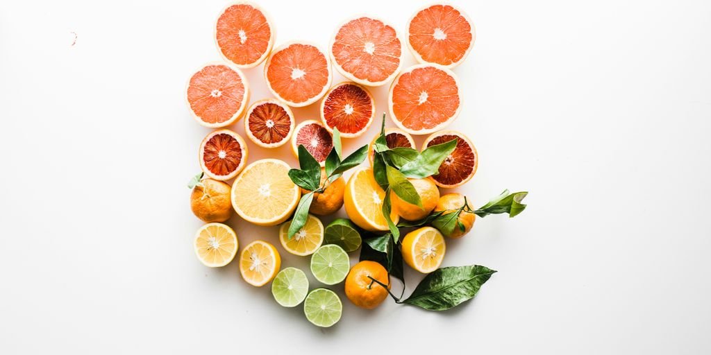 sliced fruit on white surface